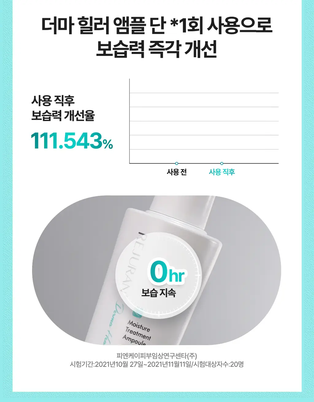 [리쥬란 독자소재_강력진정PDRx] 리쥬란 더마 힐러 모이스처 트리트먼트 앰플 30ml [기획(+마스크1매)/단품] 상세페이지 18